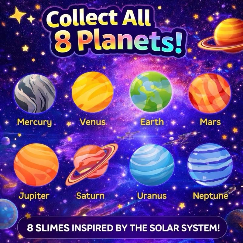 Galaxy slime blind box - Includes a space themed ball of slime along with an astronaut charm