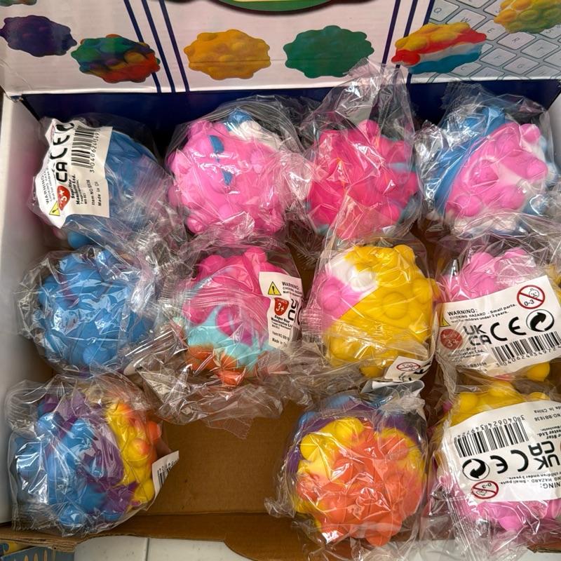 LastOneLost! Pressball Colourful Pop Balls Bouncy & Fun Sensory Play Stress Relief Durable Safe for All Ages 3+