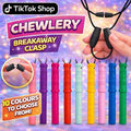 Chewlery fidget Necklace with Break Away Clasp - 16 Vibrant Colors Available for Versatile Style
