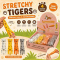 Super stretchy tiger fidget toys, 4 colours available, 1pcs