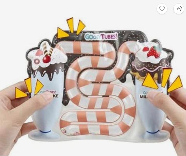 Milk Shake Squeezy Tubes - Sensory Fidget Toy for Children & Adults