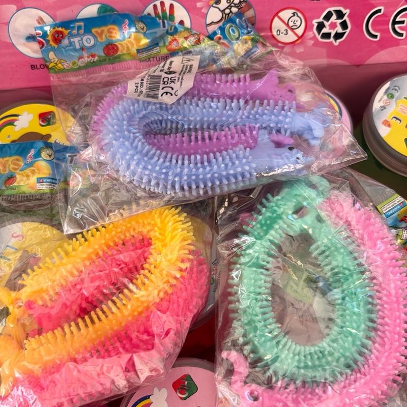 Stretchy Unicorns - Two Pack Super Soft Squishy Fidget Toys for Stress Relief and Sensory Play in Fun Colour Packs