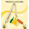 Fidget landyard - bee theme