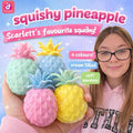 Scarlett's Favourite Small Pineapple Squishy Fidget Toy - 4 Pastel Colours to choose from, Super Soft, Cream Filled for Stress Relief
