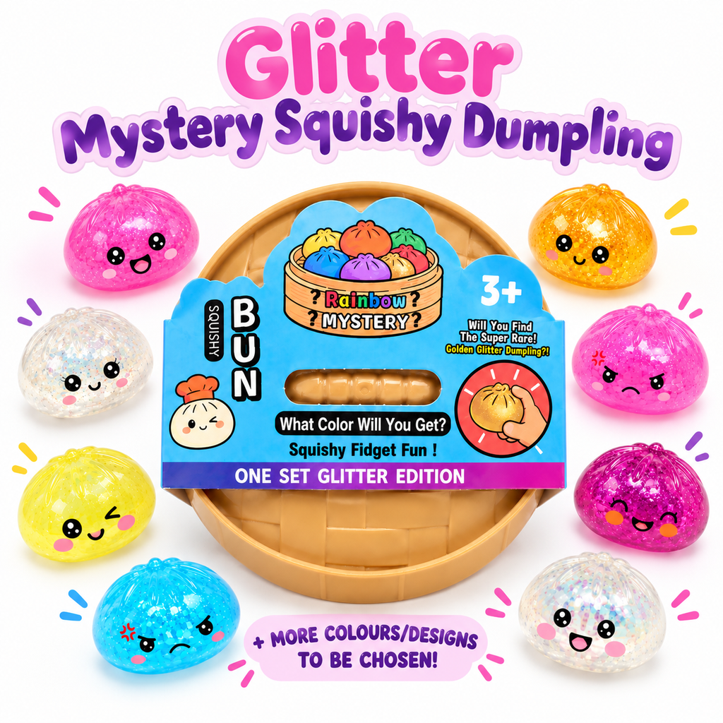Glitter Mystery Dumpling Squishy