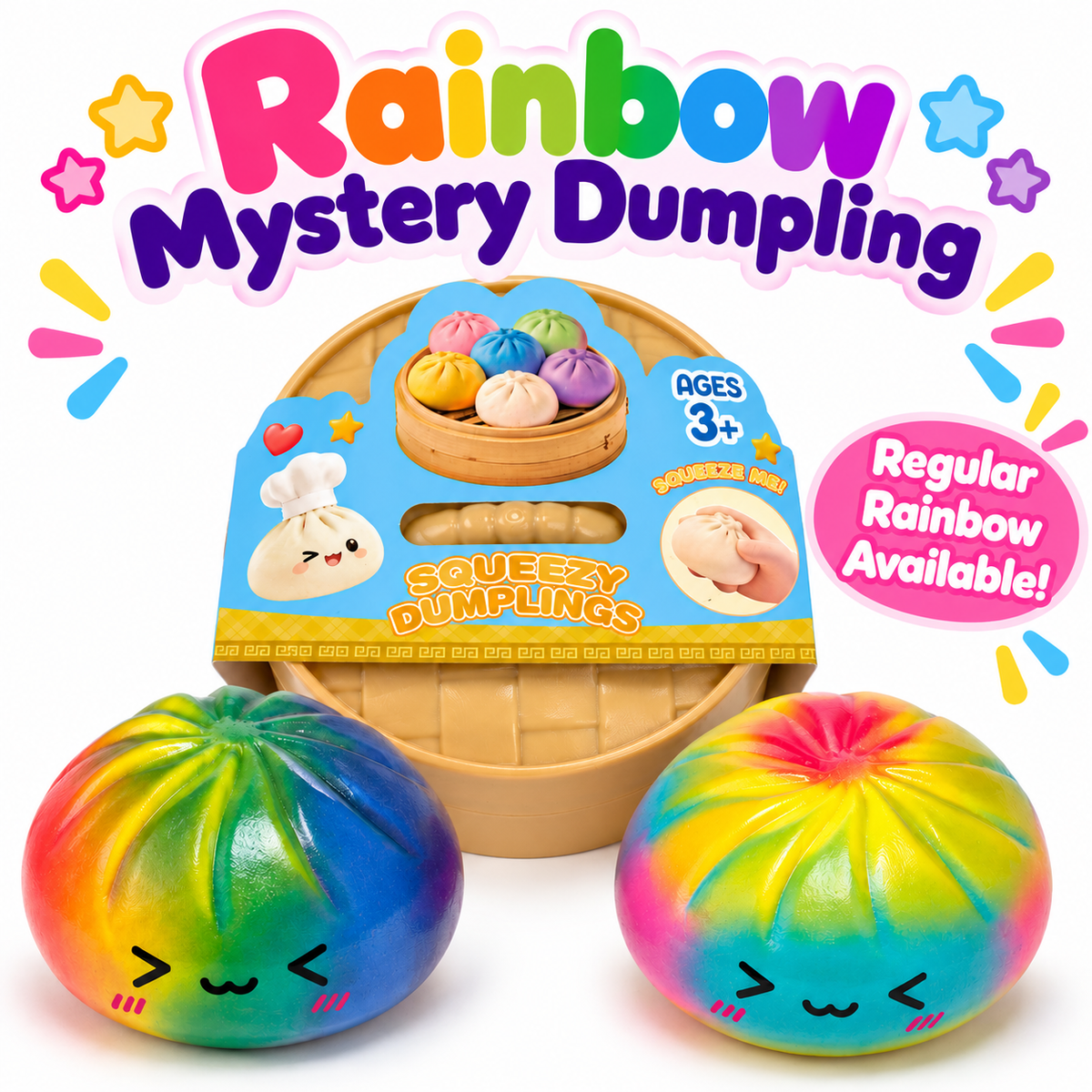 Rainbow Mystery Squishy Dumpling