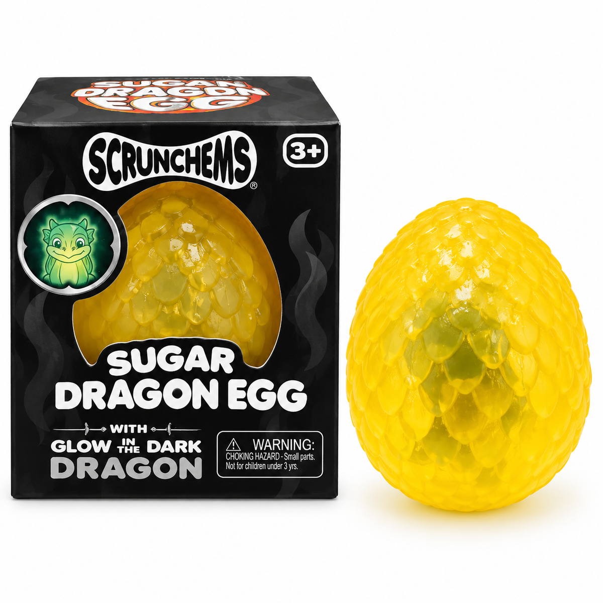 Scrunchems Sugar Glow In The Dark Dragon Egg Squishy