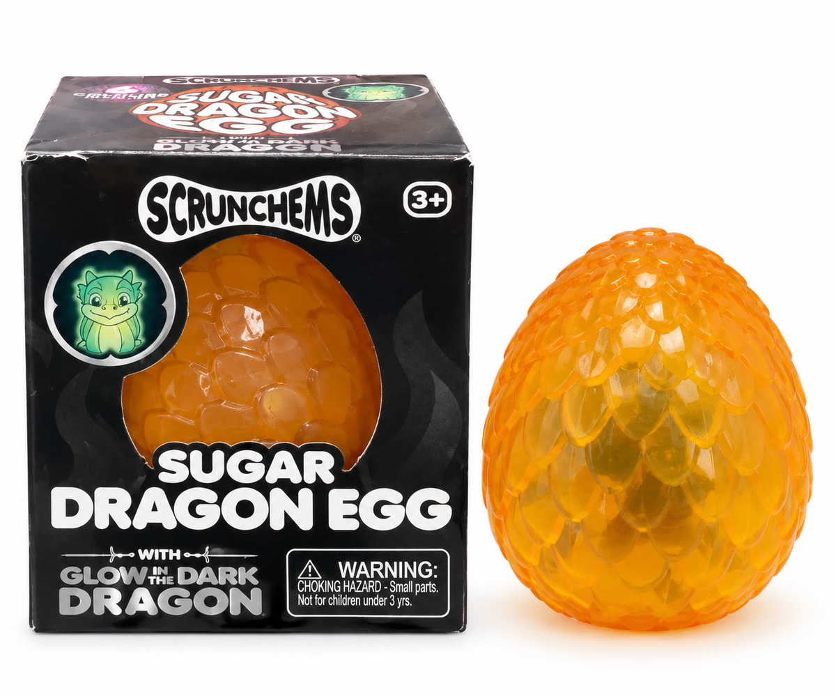 Scrunchems Sugar Glow In The Dark Dragon Egg Squishy