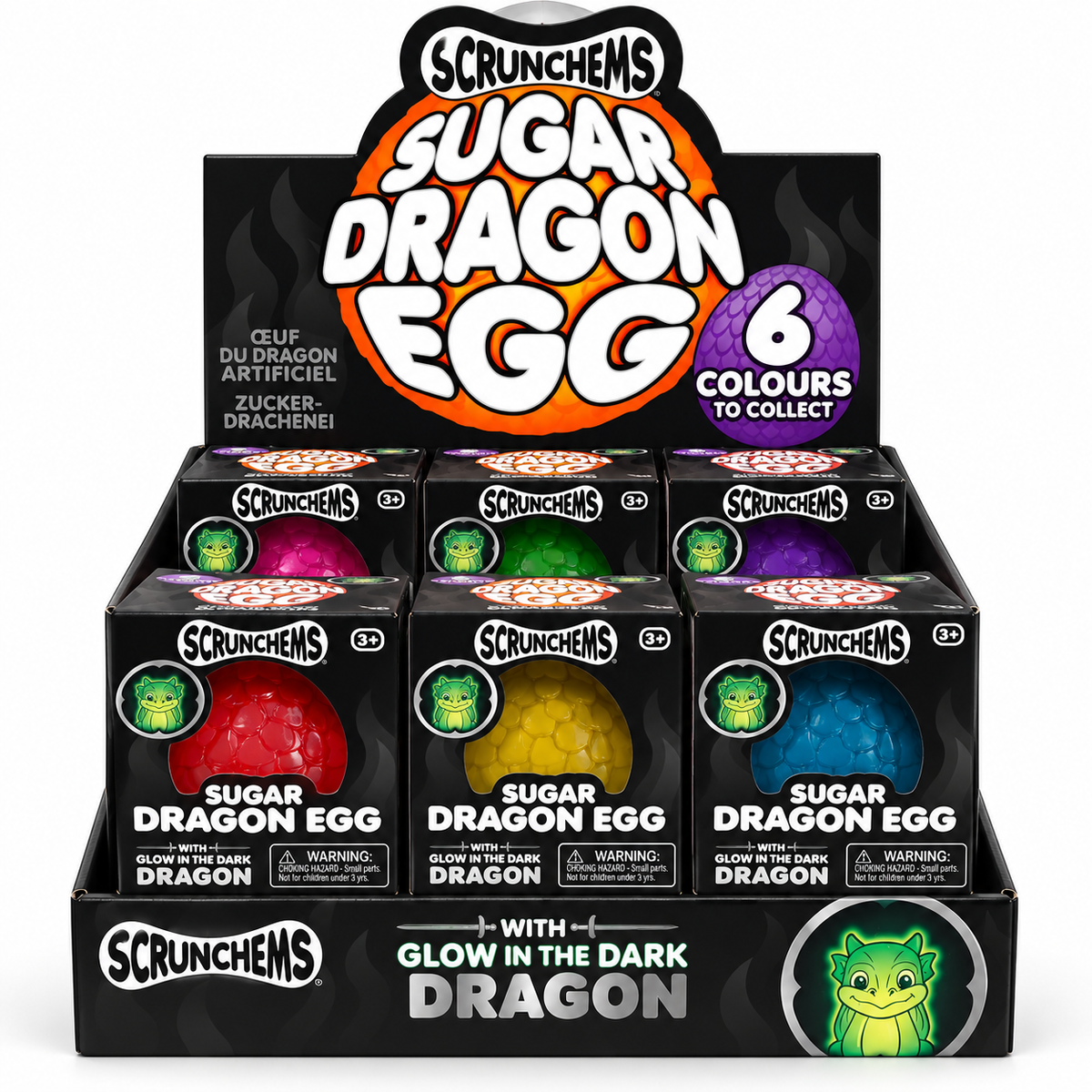 Scrunchems Sugar Glow In The Dark Dragon Egg Squishy