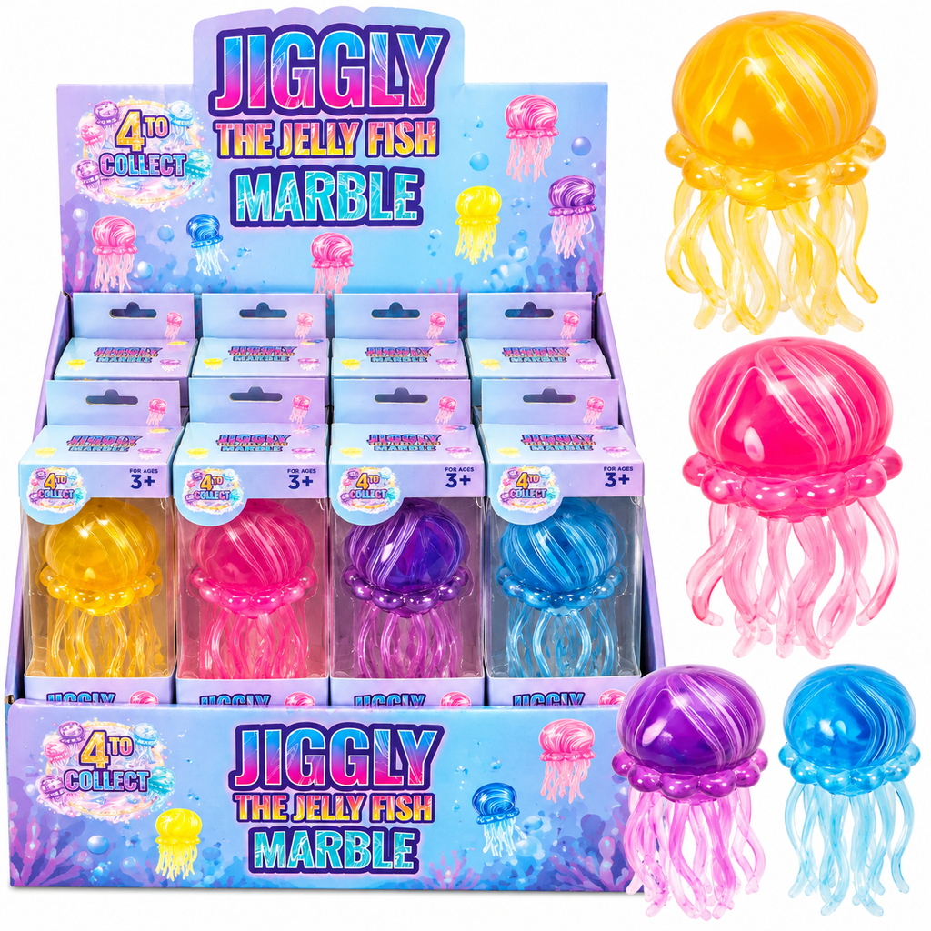Sugar Jiggly Marble Jelly Fish Squishy
