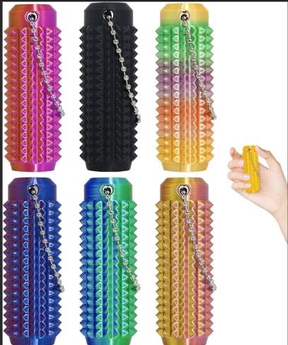 Dinosaur Themed Fidget Lanyard with Chewable Fidget, Pain Stim, Fidget Popper, Keyboard Clicker & Dinosaur Key Ring for ADHD Autism & Sensory Needs