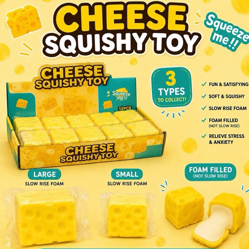 Small cheese squishy - slow ride foam squishy