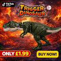 T-Rex Dinosaur Trigger Toy for Kids - Realistic Plastic Model - Perfect for Playtime Fun - £1.99