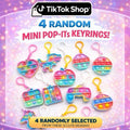 TikTok Shop 4 Pack Randomly Selected Mini Poppet Keyrings 12 Different Designs Fun Keychains for Kids