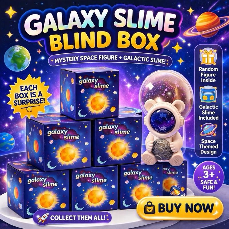 Galaxy slime blind box - Includes a space themed ball of slime along with an astronaut charm