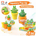 Squeezable Pop-Up Cactus Fidget Toy - Soft & Squishy Stress Relief Handheld Game for Kids and Adults