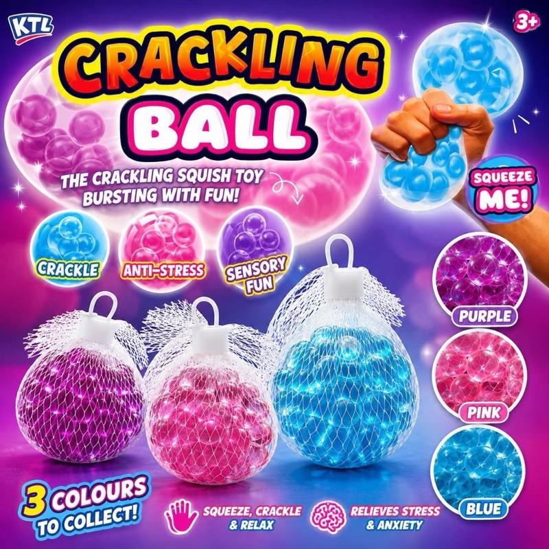 Crackling ball - fun fidget toy, 3 colours available